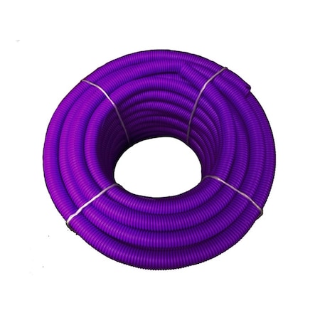 Kable Kontrol Kable Kontrol Convoluted Split Wire Loom Tubing - 3/4" Inside Diameter - 100' Length - Purple WL904-SP100-PURPLE